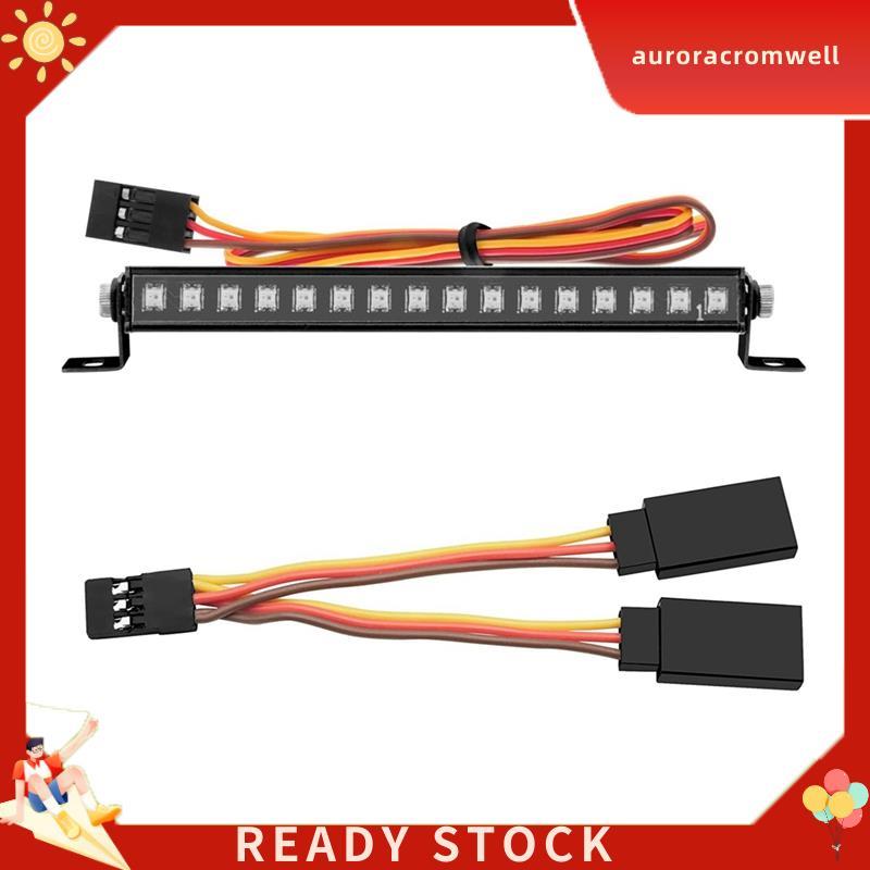 In Stock โลหะ 16 LED 8 โหมดหลังคาแถบแสงหลังคาโคมไฟอะไหล่อุปกรณ์เสริมสําหรับ TRX4M TRX4-M 1/18 RC Cra