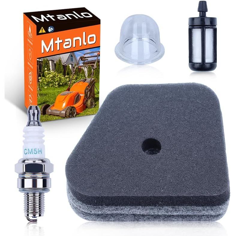 TUNE UP KIT FILTER SPARK PLUG Fit สําหรับ Stihl FS110R FS130R KM100 FS90 FS90R FS100RX, กรองอากาศ, ห