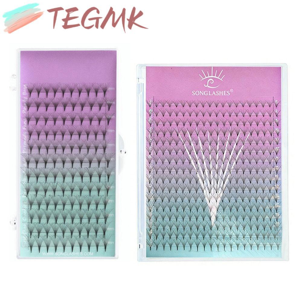 TEGMK ขนตาปลอม, Sharp Thin 8D Volume ขนตาประดิษฐ์, ผลิตภัณฑ์เสริมความงาม 6D Volume PBT วัสดุ Pointy 