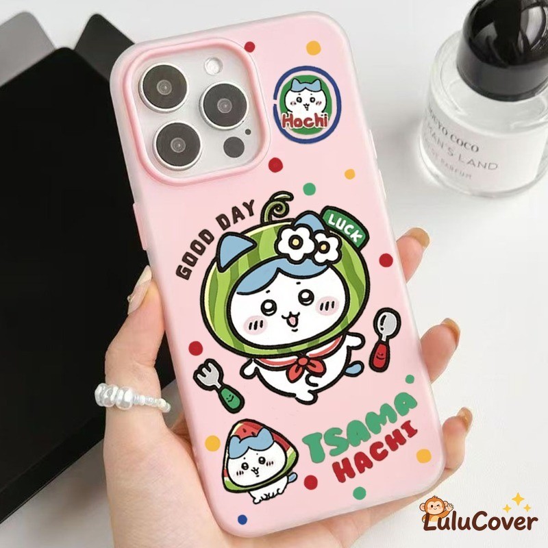 Chikawa Hachiware แตงโมหมวก 2-in-1 สําหรับ Samsung Galaxy S26 S21 Plus Ultra A57 A37 A31 M56 M36 F56