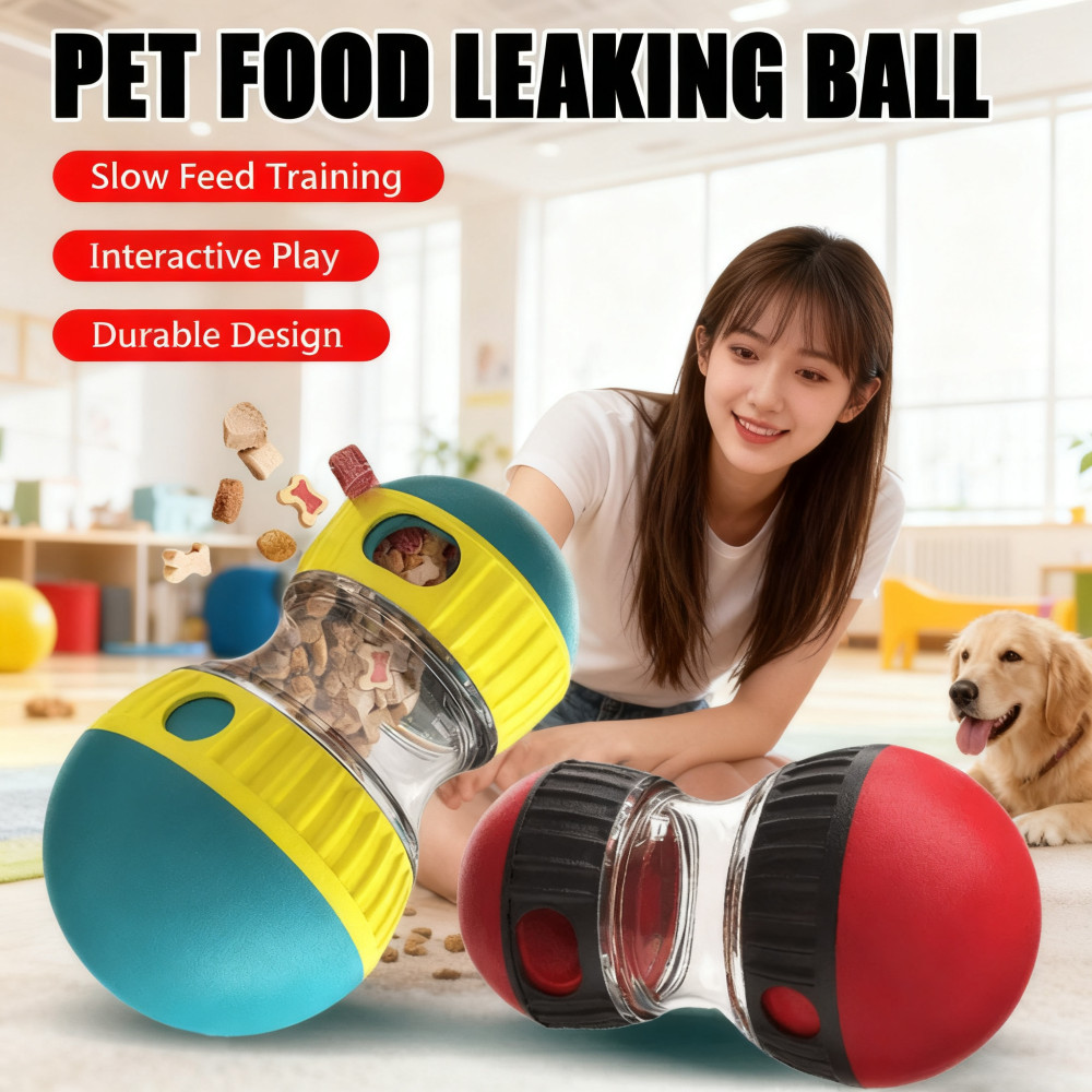 อาหารสุนัขของเล่นรั่ว Interactive สําหรับสุนัขขนาดใหญ่ขนาดกลางขนาดเล็กการฝึกอบรมลูกสุนัขปรับปรุง IQ 