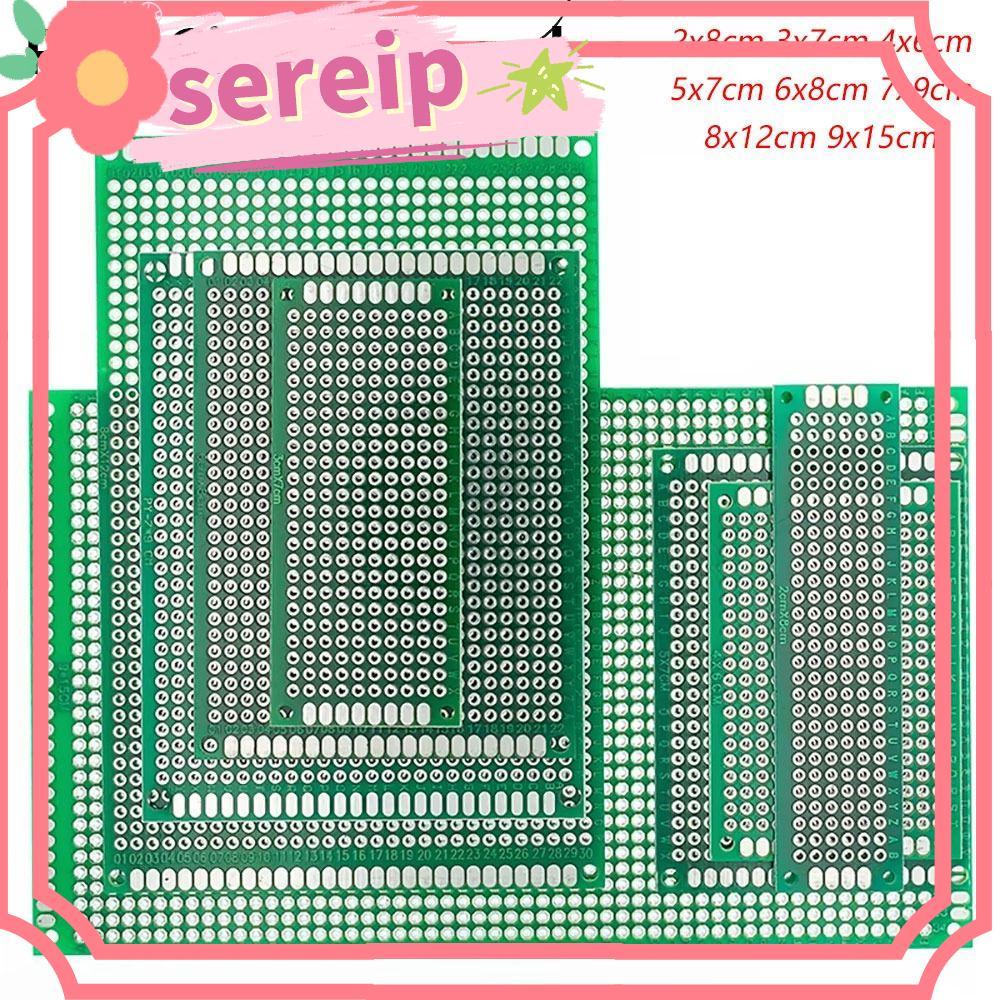 SEREIP 1 ชิ้น PCB Board, ดีบุกเคลือบ Universal Prototype Board, สองด้าน 2x8 3x7 4x6 5x7 6x8 7x9 8x12