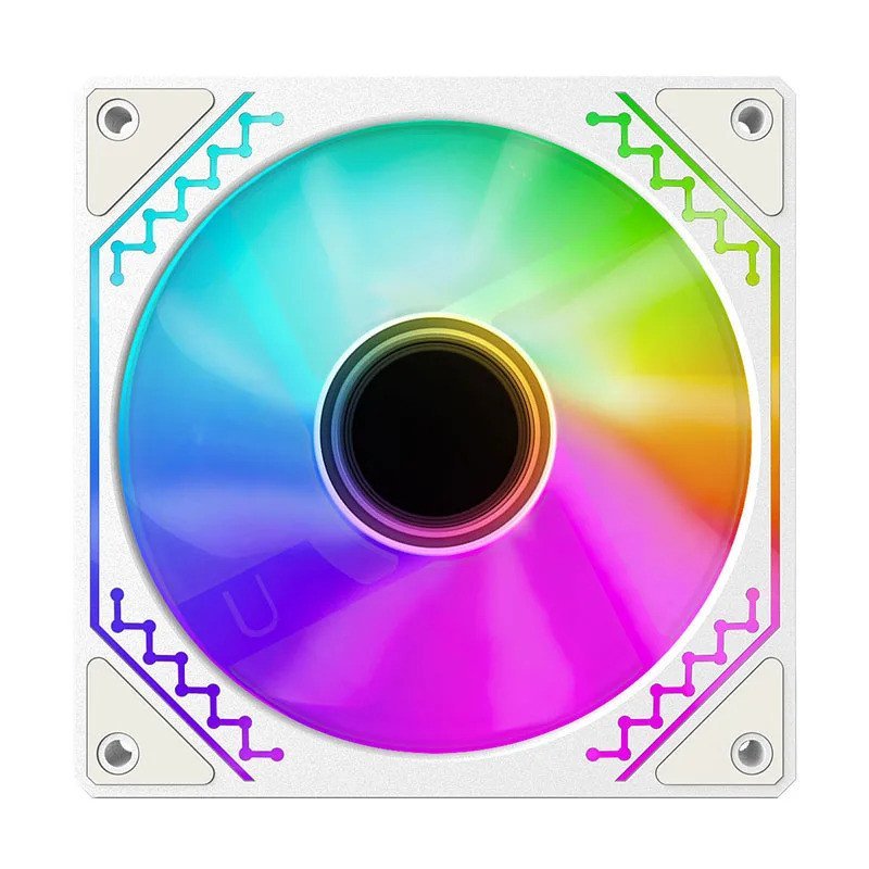 TEUCER Prism12025 พัดลมเคส PC 120 มม.5V 3Pin ARGB Cyclic Mirror Light Effect PWM 800 ถึง 2000RPM พัด