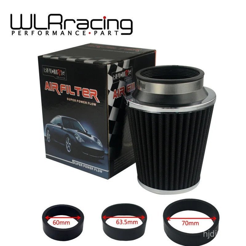 Universal รถไหลสูง Cold Air Intake Air Inlet ระบบไอดีหัวเห็ด Air Filter คอ 76 มม./70 มม./63.5 มม./ 6