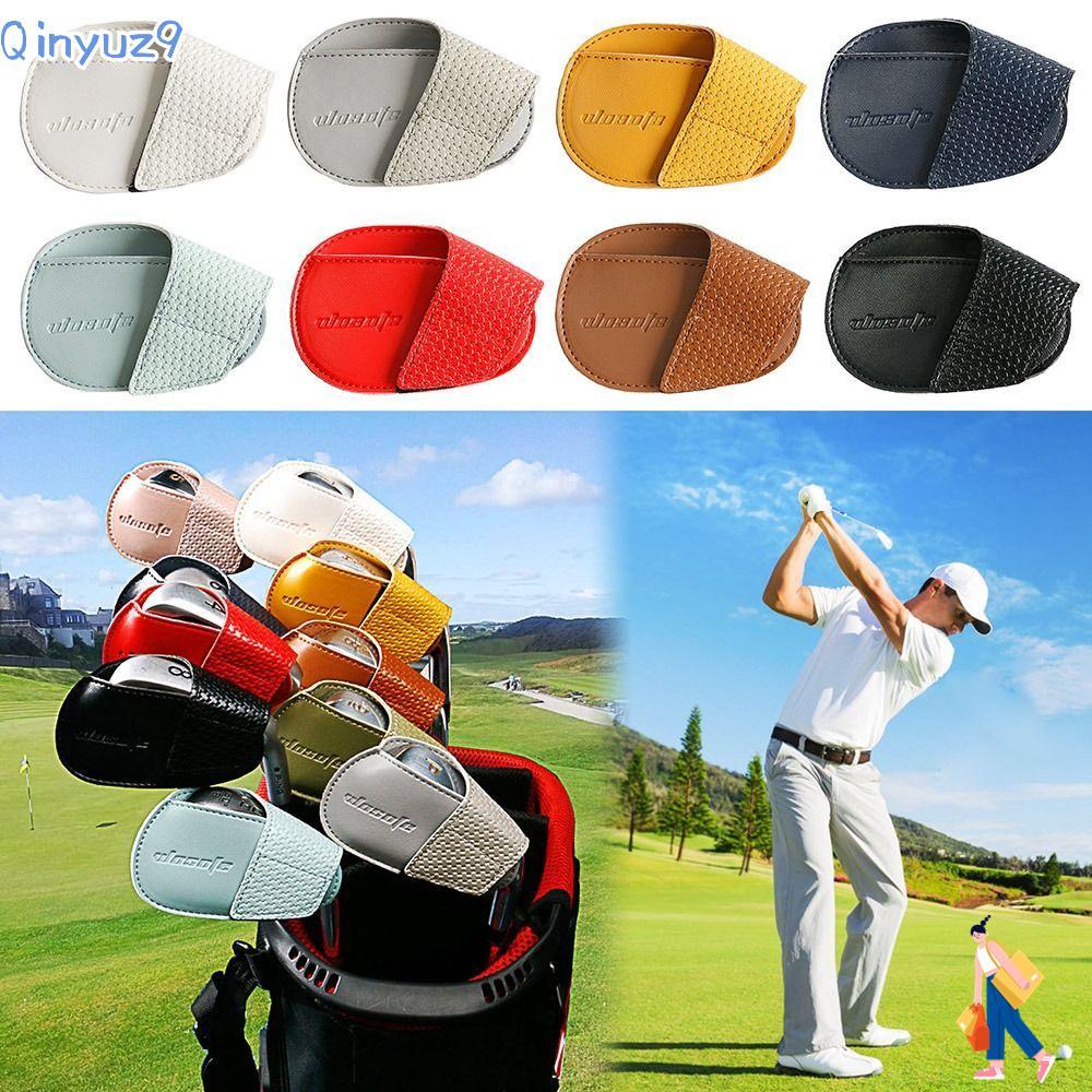 QINYUZ9 Golf Iron Head Cover Accessories PU Practical Golf Rod Sleeve