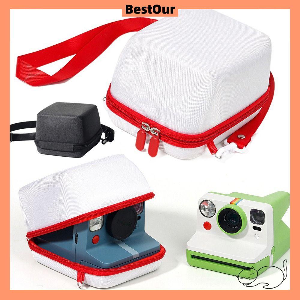 BESTOUR Film Camera Carrying, EVA กันกระแทก Instant Camera Storage Bag, Professional Cloth Texture H