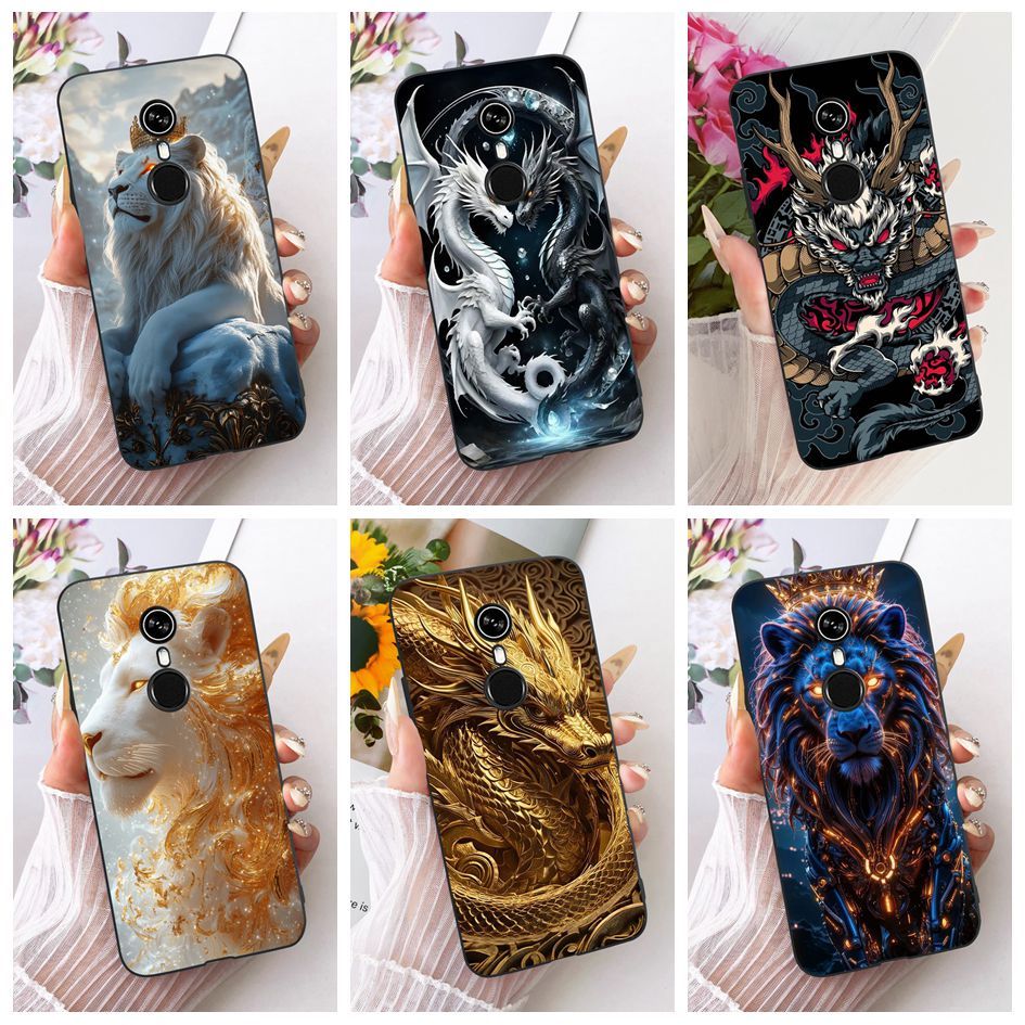 สําหรับItel A33 เคสโทรศัพท์ Coolการ์ตูนDragon Lionซิลิโคนนุ่มTPUฝาครอบป้องกันสําหรับItel A33 Plus 33