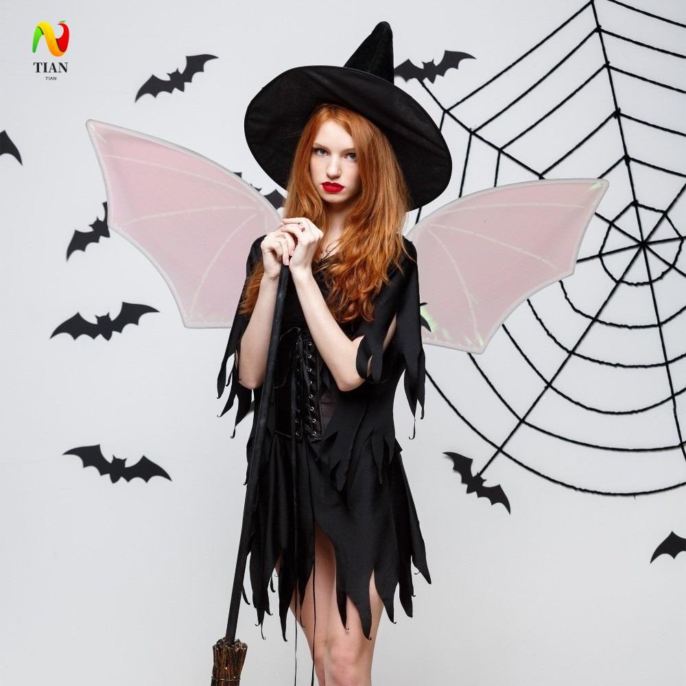 INQUIRY IMPACT ปีกค้างคาว, ขนาดใหญ่ Organza คอสเพลย์ Wing, Creative คอสเพลย์ Props Dance Show Sparkl