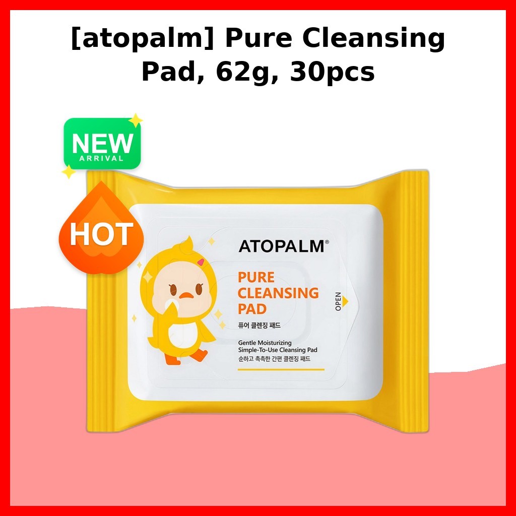 [atopalm] Pure Cleansing Pad, 62g, 30pcs / Korean Cleansing Pad / Makeup Remover / ของแท้ 100% โดย M