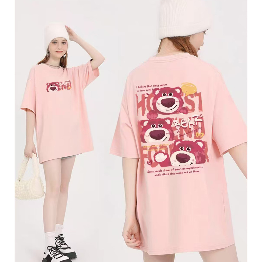 COD2026 สไตล์เกาหลีใหม่ผ้าฝ้าย 100% แขนสั้นเสื้อยืดผู้หญิงขนาดบวก Tees หลวมผู้ชายผู้หญิงแฟชั่นเสื้อค