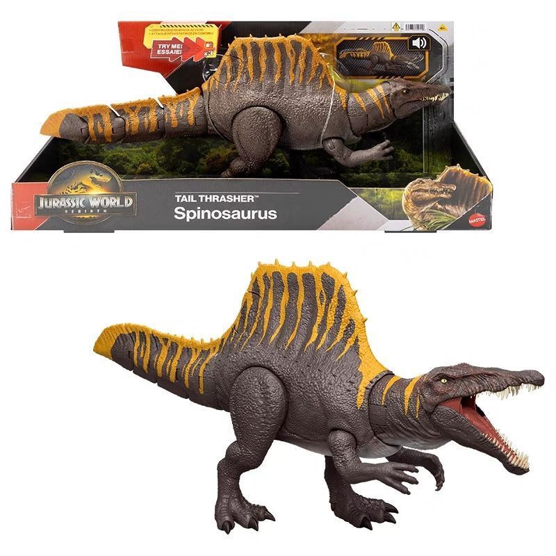 Mattel Toys Mattel Jurassic World Rebirth Movie Same Style Spinosaurus Figure Simulation Dinosaur Mo