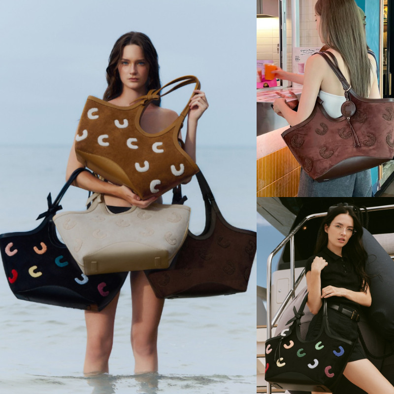 Cozii Small Colbie Tote Bag 4 สี Cozii กระเป๋าอย่างเป็นทางการ Cozii กระเป๋าสะพาย ZQOG