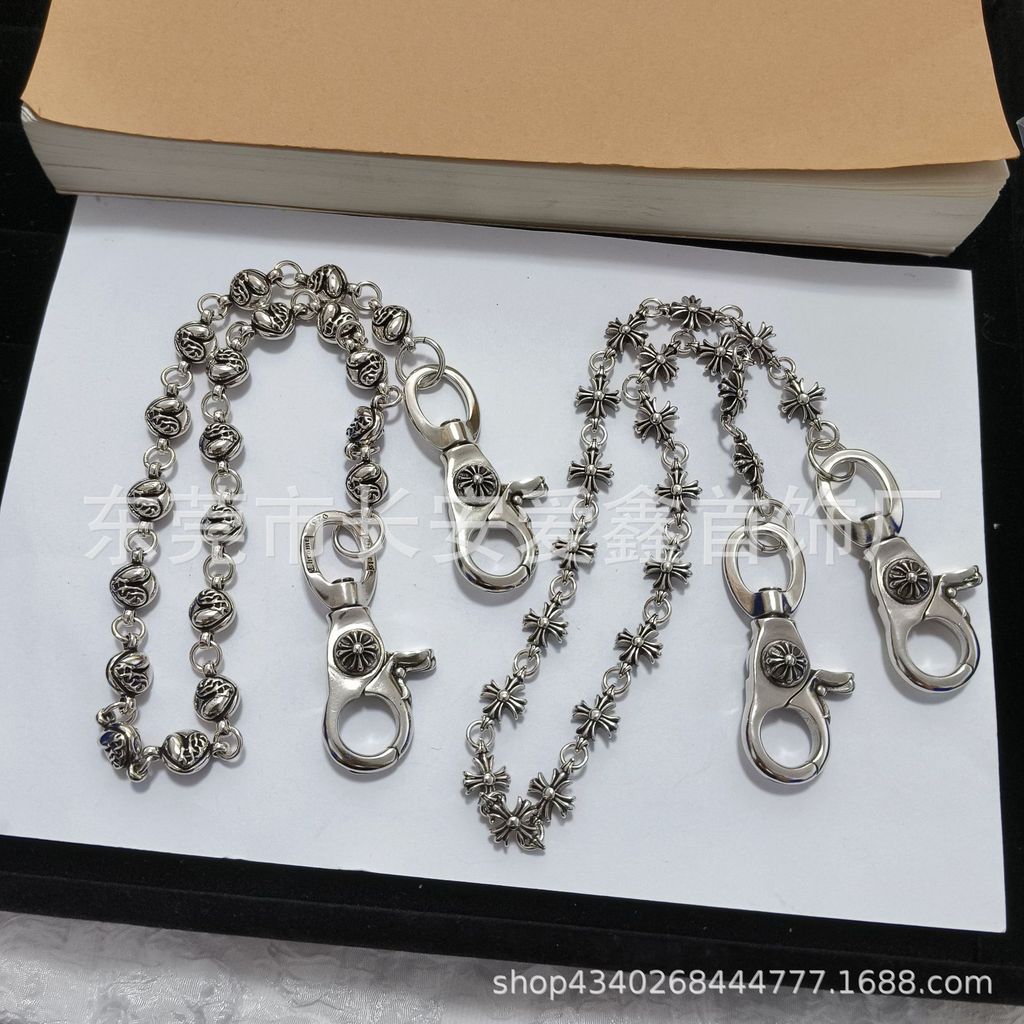 Crown Retro Style Necklace With Beads, Lobster Clasp, And Various Charms