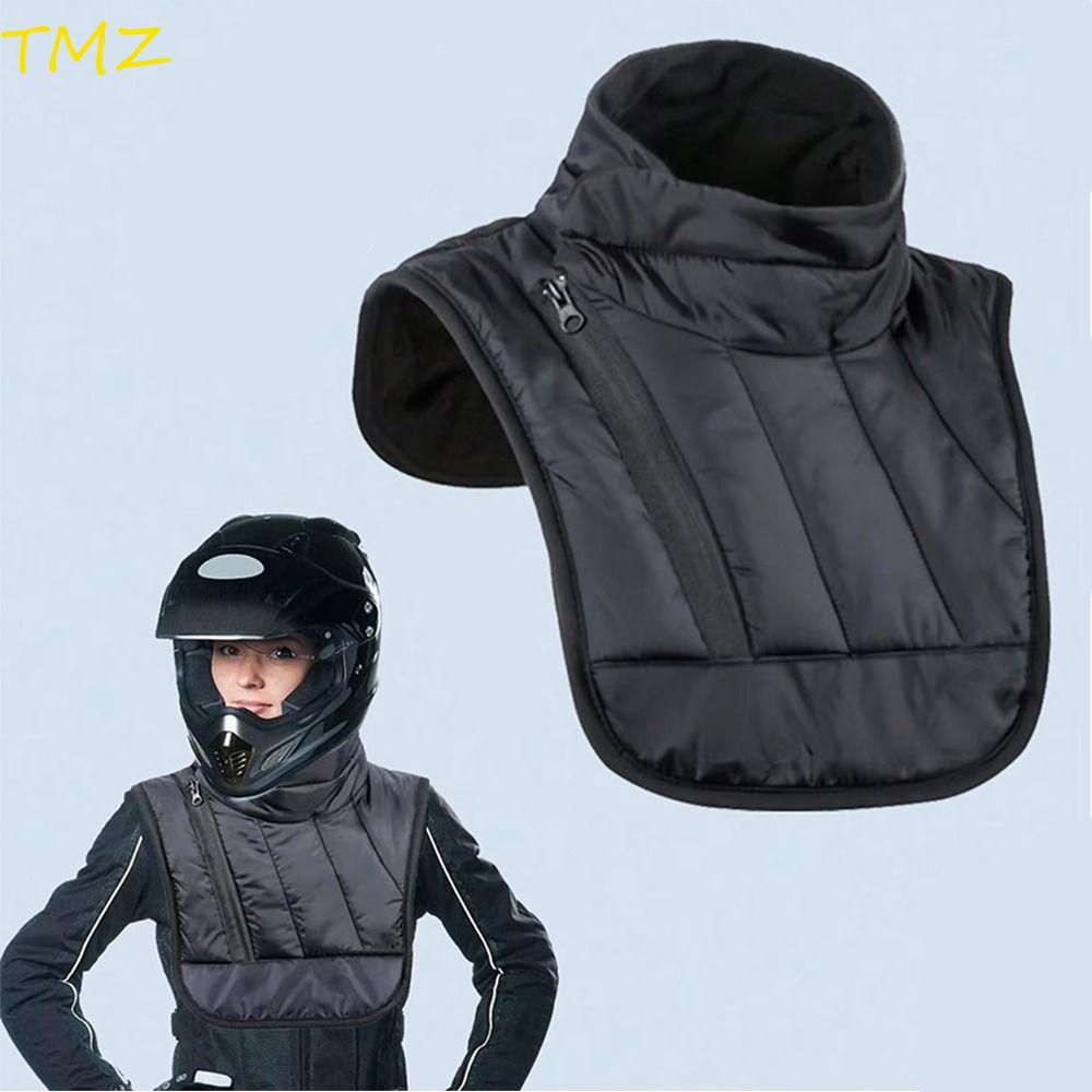 TMZ14968 รถจักรยานยนต์ฤดูหนาวคออุ่น, กันลม ปรับหน้าอกไหล่เสื้อกั๊ก,สากลสั้น/ยาวกันน้ําหนาคอป้องกันขี