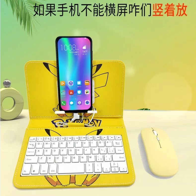 คีย์บอร์ดไร้สาย บลูทูธ สำหรับมือถือ Vivo Xiaomi OPPO Huawei thumbnail 4