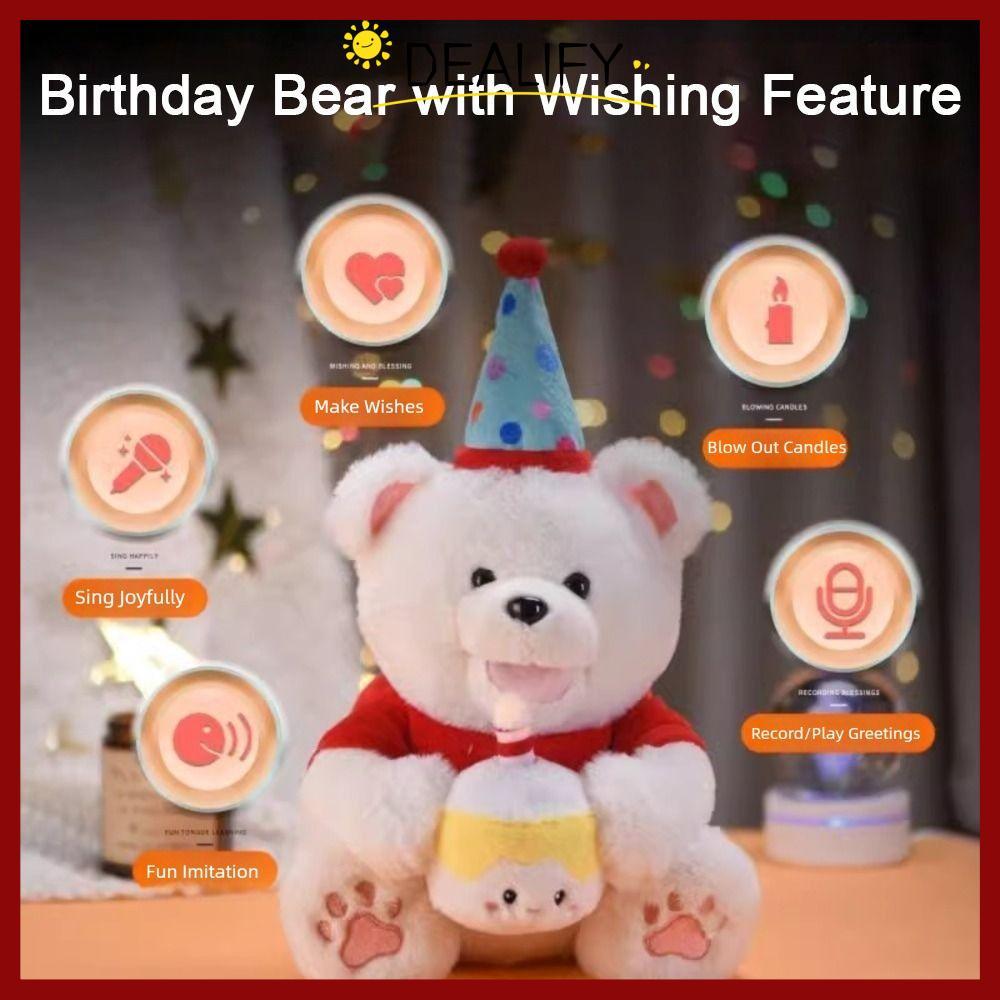 DEALIFY Interactive Huggy Cat,ตุ๊กตาไฟฟ้าที่สมจริง,จําลองออกแบบพูดคุณสมบัติฟังก์ชั่นแบบโต้ตอบสัตว์เล