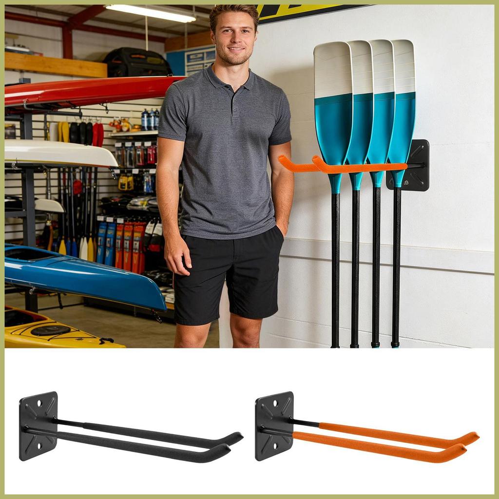 Kayak Storage ประหยัดพื้นที่ Heavy Duty ผู้ถือโลหะ Kayak Rack สําหรับโรงรถสําหรับห้องนั่งเล่นระเบียง