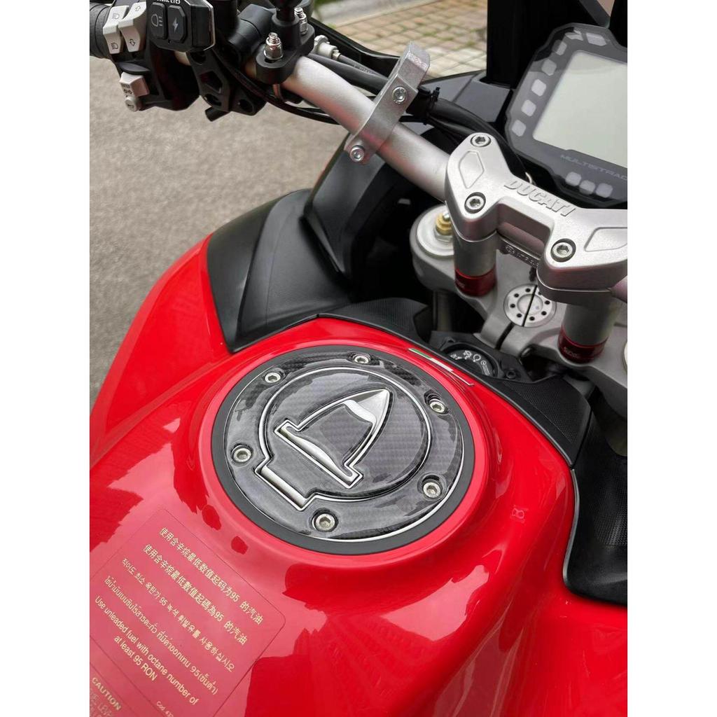เหมาะสําหรับ Ducati Langtu MTS 950/1200/1260 รถจักรยานยนต์การใช้ถังหมวก Decal Fishbone สติกเกอร์การป