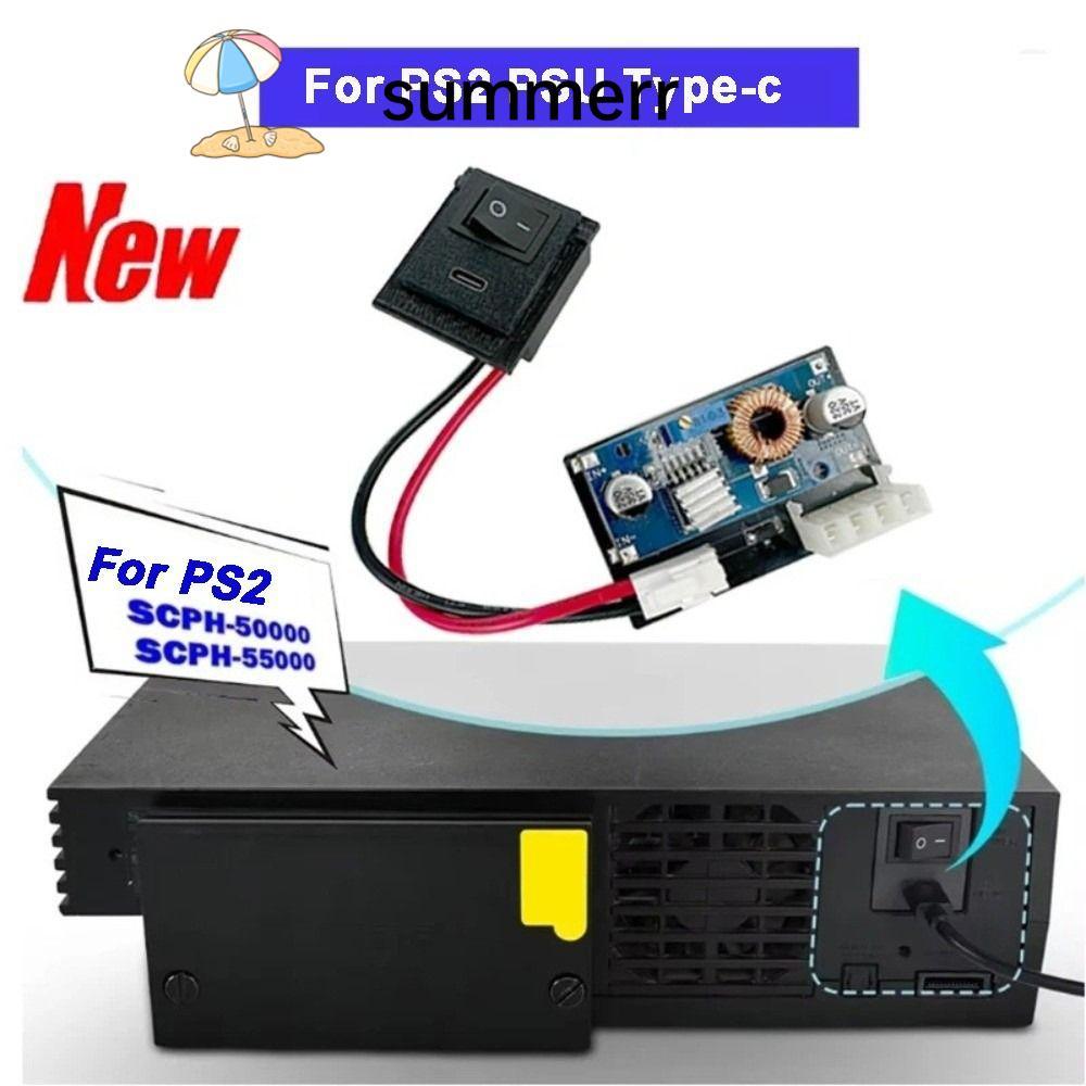 SUMMERR Power Board Mod, เปลี่ยน PD 3.0 รองรับหน่วยจ่ายไฟ, คอนโซลไขมันประเภท C อินเทอร์เฟซ PSU โมดูล