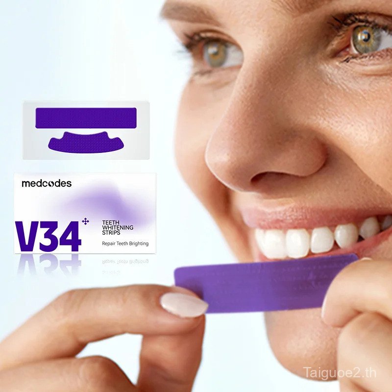 New Fast Whitening Result Dry Purple Whitening Strips Teeth Whitening Dry Strips for Sensitive Teeth