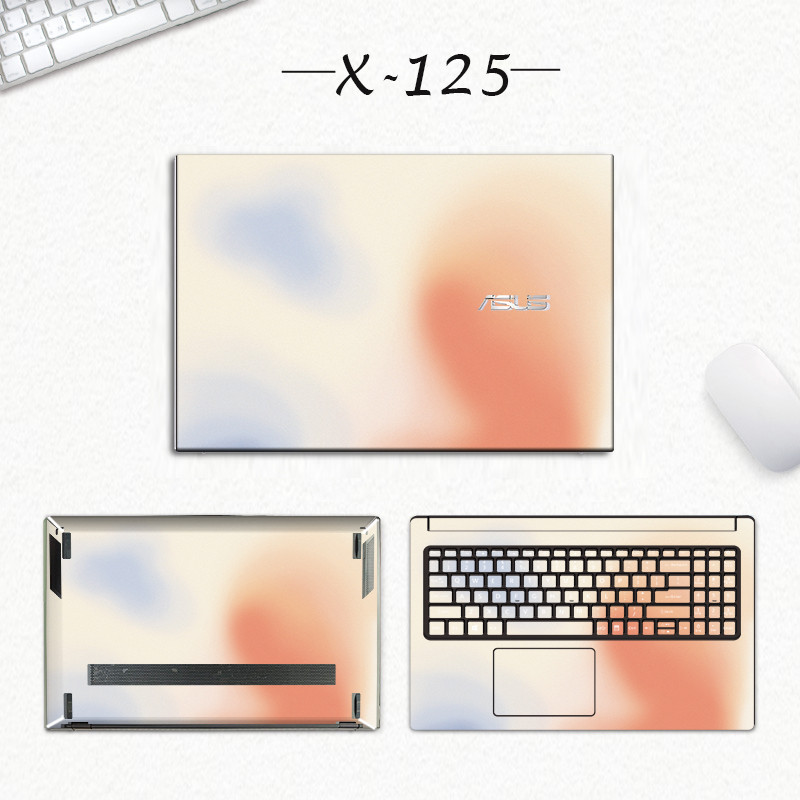 ASUS Vivobook S14 OLED M5406U ACD ไม่มีสารตกค้างคอมพิวเตอร์แล็ปท็อป Precut ที่กําหนดเอง Decal ผิวไวน