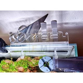 TCFM ที่วางเครื่องมืออะคริลิค Aquascaping Aquarium เครื่องมือ Organizer อะคริลิค
