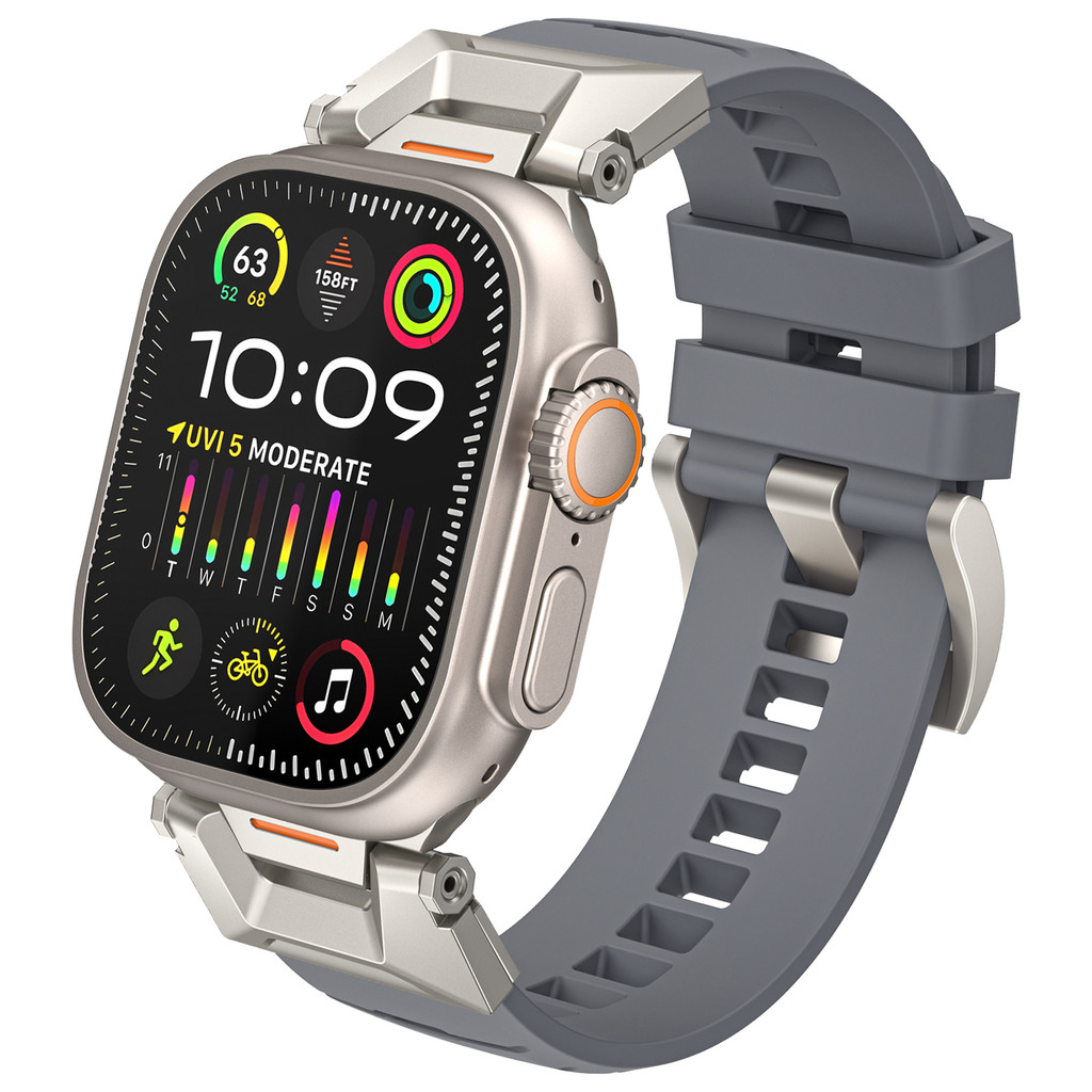 และสะดวกสบาย เหมาะกับ  胶 表带 容 Apple Watch Ultra 3 2 iWatch SE Series 11 10 9