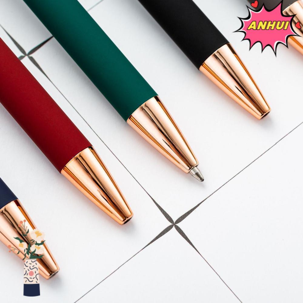 ANHUI ปากกาลูกลื่นมัลติฟังก์ชั่นโลหะเครื่องเขียนธุรกิจ
