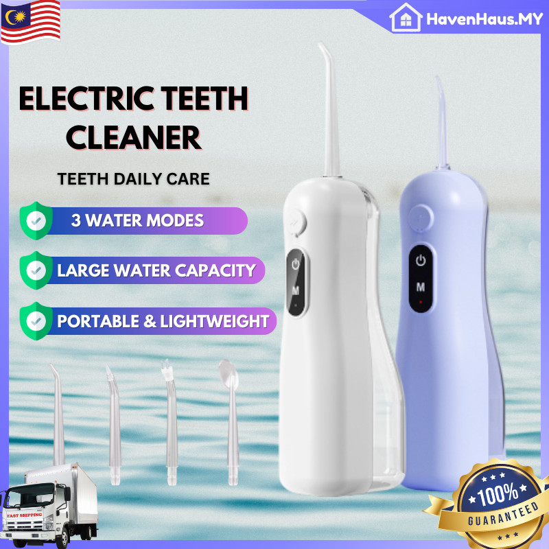 HOT DEALPortable Dental Water Flosser เครื่องทําความสะอาดช่องปากไฟฟ้าสําหรับสุขอนามัยฟันและเหงือก