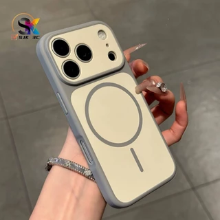 สไตล์เว็บไซต์อย่างเป็นทางการ อัพเกรด iPhone 17Magnetic ใหม่เคสโทรศัพท์สําหรับ iPhone 17Pro 13 14 15 16 17 Pro Max 11 12 ปลอกซิลิโคน + PC Magnetic กันกระแทกฝาครอบป้องกัน