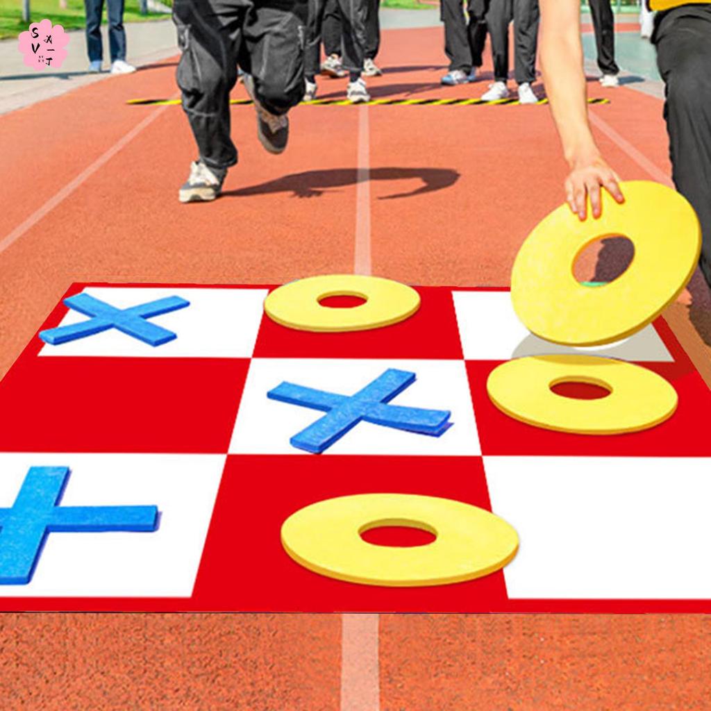 เกม Tic-Tac-Toe ยักษ์สําหรับเด็กผู้ใหญ่ไม่มีการประกอบเกมกลางแจ้งยักษ์เกมครอบครัวคลาสสิกสําหรับเด็ก