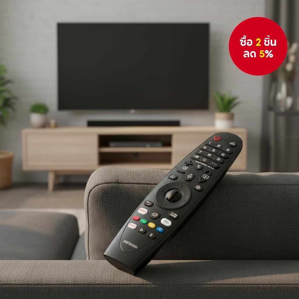 รีโมทคอนโทรลเปลี่ยนแทน LG AKB75855501 MR20GA อินฟราเรด (ไม่มีเสียง, ไม่มีตัวชี้, ไม่มีเวทมนตร์) ใช้ไ