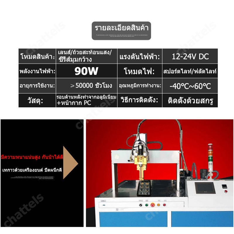 8 นิ้ว 300W led ไฟสปอร์ตไลท์ ไฟหน้ารถ ไฟท้าย ไฟตัดหมอกรถ สำหรับรถยนต์ รถจักรยานยนต์ รถไถ รถตู้ รถบรรทุก รถสิบล้อ - รูปที่ 5