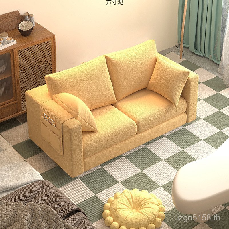 โซฟาเฟอร์นิเจอร์ห้องเช่าผ้าห้องนอนเรียบง่ายเรียบง่ายอพาร์ทเมนต์ขนาดเล็ก Triple Influencer ทรายคู่ Di