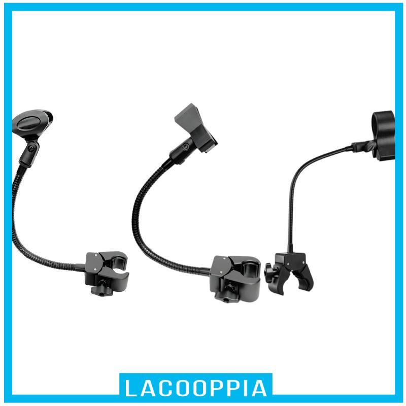 [Lacooppia] Gooseneck Mic Clip Gooseneck Mic Stand สําหรับจักรยานในร่มร้องเพลงคําพูด