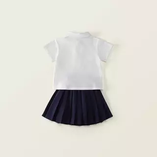 Hania kids พร้อมส่ง (สินค้ากดแยกชิ้น) เสื้อขาวโปโล/กางเกง/กระโปรงกรม - K5125862+K512584 K5135848
