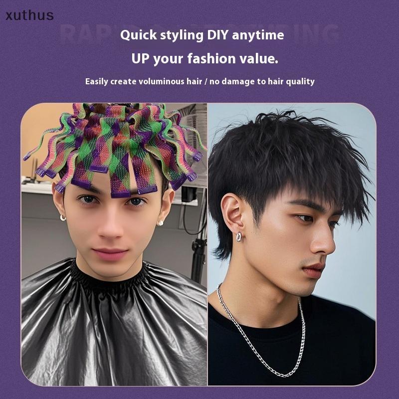 XUT 18/28 ชิ้น Heatless Water Wave Hair Curler Texture รูปที่ 3