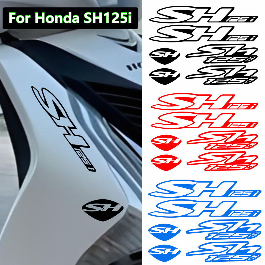 SH125i สติกเกอร์สะท้อนแสงรถจักรยานยนต์ด้านหน้าหัวกันน้ําไวนิล Decals สําหรับ Honda SH 125 SH125 SH12