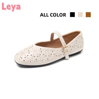 Leya Women's Flat Shoes Round Toe Fashion Mules Shoes 35-40Code(Buy one size up)