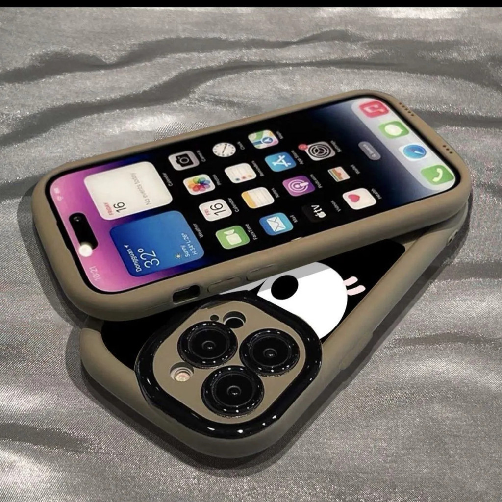 ซิลิโคนรวมทุกอย่างเคสโทรศัพท์ทนทาน Fierce Expression รูปแบบเหมาะสําหรับ iPhone 13PROMAX 16PRO 7/8PLU