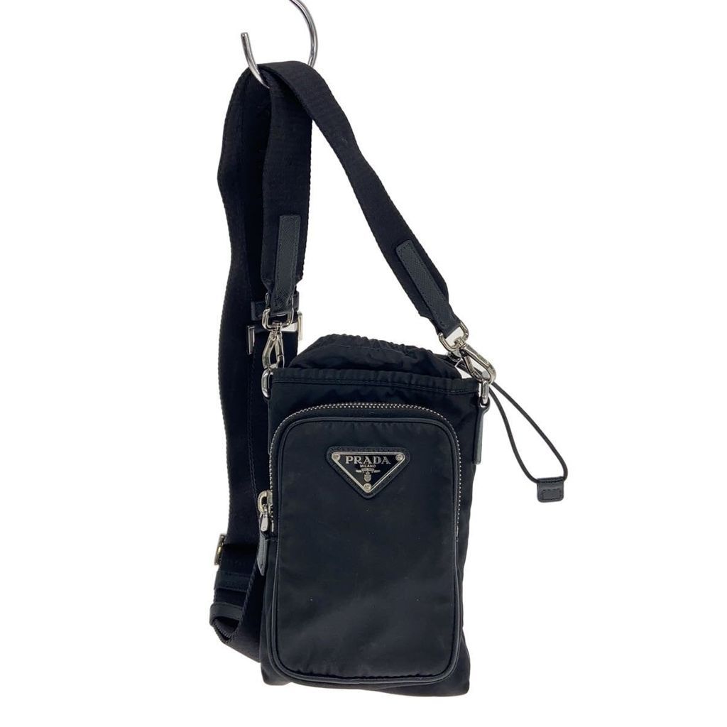 PRADA shoulder bag Nylon Black plain 2zh155 Direct from Japan Secondhand