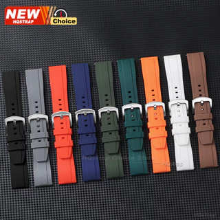 กีฬาสายนาฬิกาซิลิโคน 20 มม. 22 มม.Smartwatch Universal Watchband ยางรัดผู้หญิงผู้ชายเข็มขัดกันน้ํา