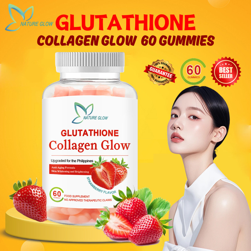 NATURE GLOW Glutathione Collagen Glow Gummies Original Anti-Aging Skin Collagen Gummies