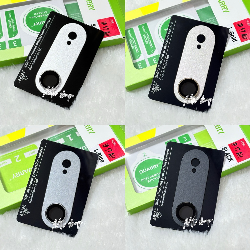 HD โลหะแหวนเลนส์กล้องสําหรับ iP 17 Air กระจกนิรภัยเลนส์กล้องคลุมทั้งหมด iP 17 Air