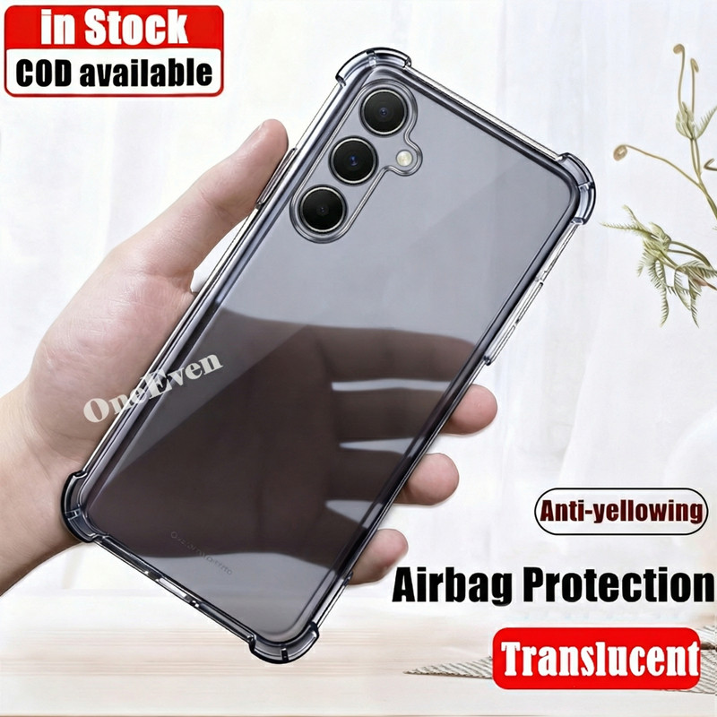 สําหรับ Samsung Galaxy Jump 3 6.6 นิ้ว SM-M466K ซิลิโคนนุ่มโปร่งแสง Black Jelly กรณีโปร่งใสทหารเกรด Anti-Scratch ทนปกหลัง