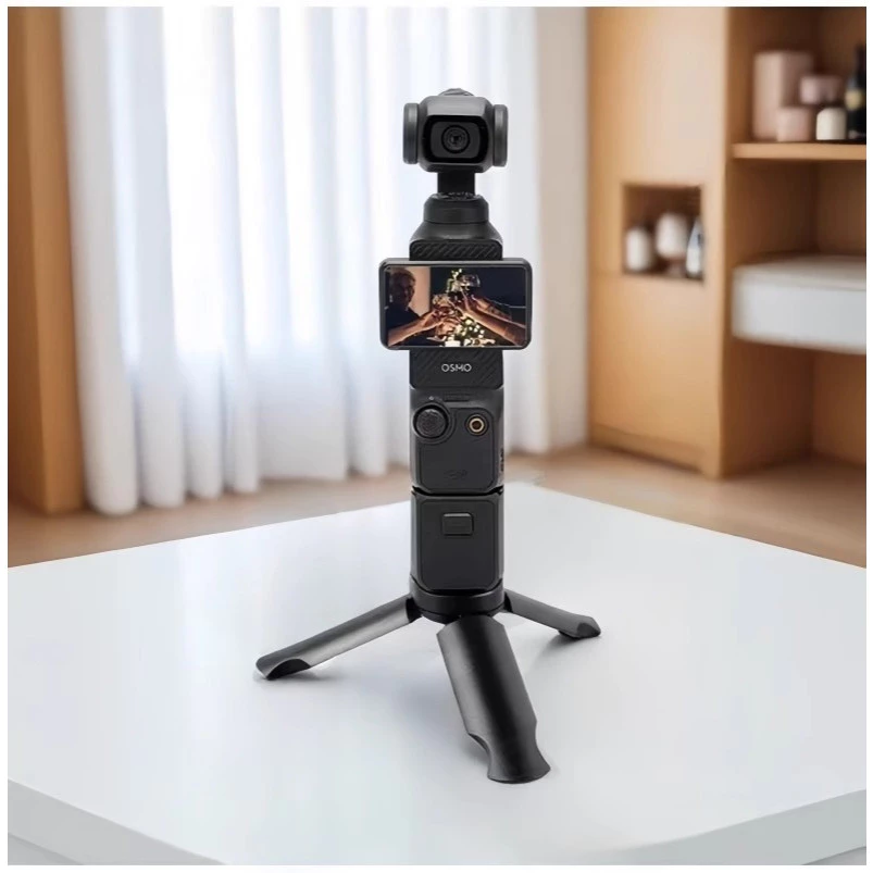 Techeyes Mini Deskขาตั้งกล้อง-ใช้งานร่วมกับDJI Osmo Pocket 4P/4/3/DJI Action 6, Insta360 X5/Ace Pro 2 ฯลฯกล้องแอ็คชั่น thumbnail 3