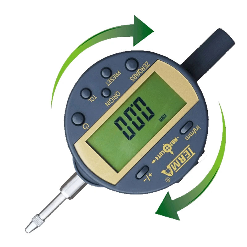 0-12.7x0.01 มม. Absolute Origin Digital Indicator IP54 Origin เครื่องวัดตัวบ่งชี้หน้าปัดอิเล็กทรอนิก