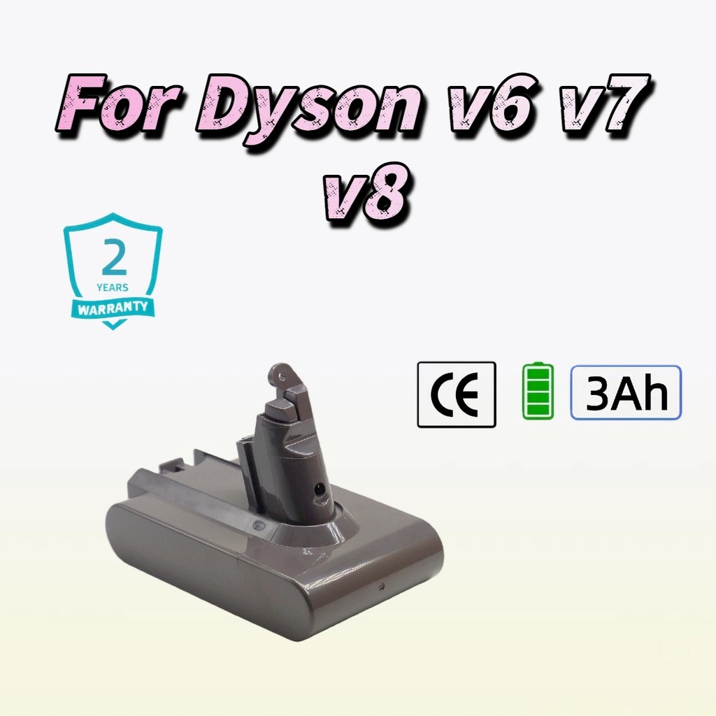 แบตเตอรี่ทดแทน Dyson V8 21.6V 3000mAh รับประกัน 2 ปี