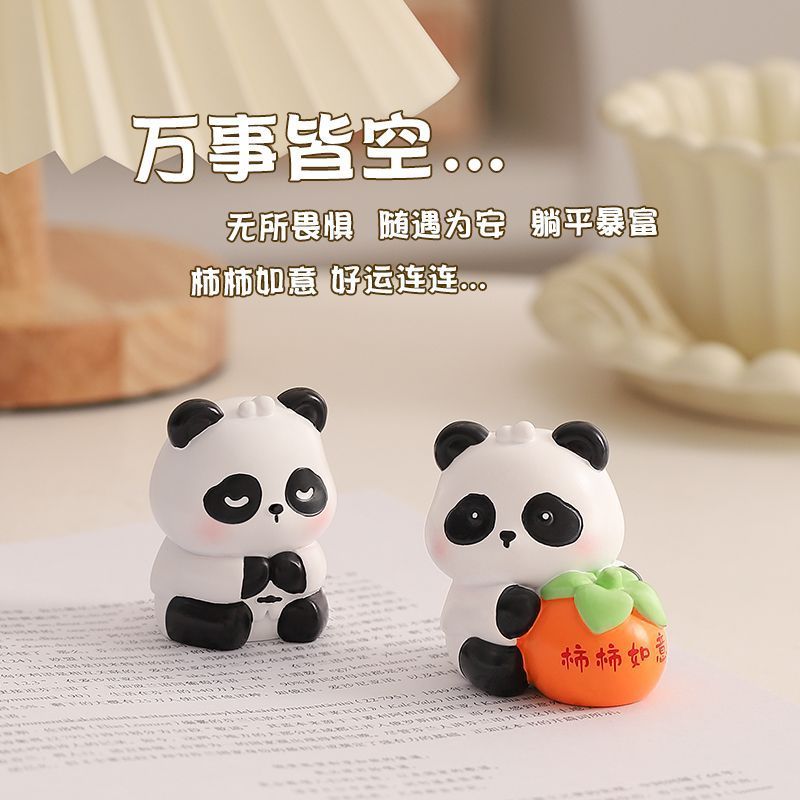 Hot Sale#Chengdu Panda Sichuan Cultural Creative Small Ornaments Healing Office Desktop Decorations 