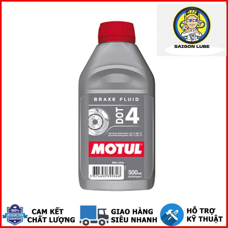 MOTUL BRAKE FLUID DOT 4 500ML น้ํามันเบรกสังเคราะห์พร้อมขายปลีก